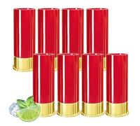 MEYAGOT Juego de 8 Vasos de Chupito - Funda de Cartucho 12 GA para Licor y Whisky - 45 ml - para Hombres, Mujeres y Bodas