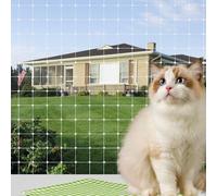 MEYAGOT Red para Gatos Terraza,10x3m Red para Gatos Reforzada,Red Proteccion Gatos,Balcon Gatos Malla Protectora,Transparente Red para Gatos para Terrazas,Ventanas,Terrazas,Balcones