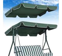 MEYAGOT Techo De Repuesto Universal, Techo De Repuesto De Columpio, Columpio De Jardín Impermeable, Toldo para Columpio De Hollywood(195 * 125 * 15cm, Verde Oscuro)