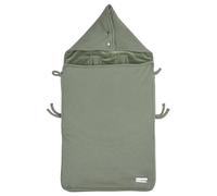 Meyco 2743032 - Saco cubrepiés (forro aterciopelado, 100% algodón, 100% poliéster, relleno), color verde