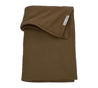 Meyco Baby Knit Basic Velvet - Manta de Punto para Cuna (80% algodón y 20% poliéster, versátil, fácil Cuidado, Transpirable, tamaño: 75 x 100 cm), Color Chocolate