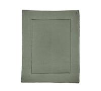 Meyco Baby Knit - Manta para Parque Infantil (Material Suave y Seguro, Exterior 100% algodón, Lavable, Suave y Suave, Apta para Secadora, 77 x 97 cm), Color Verde Bosque