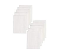 MEYCO Baby Uni paños de Muselina orgánicos, 10 Piezas (paños de Muselina de algodón 100% orgánico, absorbentes y de Secado rápido, multifuncionales), Blanco