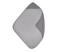 Meyco Baby Uni - Toalla con Capucha (100% algodón Suave, fácil de Limpiar, Lavable a máquina, fácil de Combinar, tamaño: 80 x 80 cm), Color Gris
