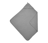 Meyco Baby Uni Toalla con Capucha, Toalla de baño (de algodón 100% Suave de 2 Capas, versátil, fácil de cuidar, Lavable a máquina, fácil de Combinar, tamaño: 80 x 80 cm), Gris