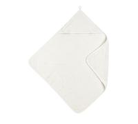 MEYCO Baby Uni Toalla de Rizo con Capucha, Toalla de baño (de algodón 100%, maravillosamente Suave, Absorbe la Humedad, tamaño: 75 x 75 cm), Blanco Hueso