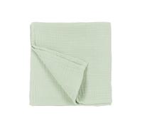 MEYCO Home Manta Lisa, Muselina prelavada (100% algodón hidrófilo Prelavado, Absorbe la Humedad, Transpirable y Suave, tamaño: 140 x 200 cm), Verde Suave