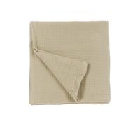 MEYCO Home Manta Lisa, Muselina prelavada (100% algodón hidrófilo Prelavado, Absorbe la Humedad, Transpirable y Suave, tamaño: 140 x 200 cm), Arena