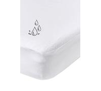 Meyco Home Molton PU sábana Bajera Impermeable para 2 Personas (sábana Bajera de algodón 100, Transpirable, Dimensiones: 140 x 200 cm), Blanco