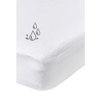 Meyco Home Molton PU sábana Bajera Impermeable para 2 Personas (sábana Bajera de algodón 100, Transpirable, Dimensiones: 160 x 200 cm), Blanco