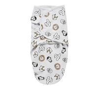 MEYCO Manta arrullo 0-3M. Swaddle 1,0TOG Recién Nacidos Animal Multicolor | 100 % algodón - Certificado Oeko Tex - Saco de dormir envolvente - comodidad de sueño suave