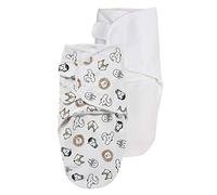 MEYCO Manta Envolvente Pack de 2 0-3M. Swaddle 1,0TOG recién Nacidos Animal | 100 % algodón - Certificado Oeko Tex - Saco de dormir envolvente - comodidad de sueño suave
