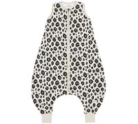 MEYCO Saco de Dormir de Invierno bebé Guepardo (Saco de Dormir de algodón 100%, Forrado, Suave, Transpirable, Regula la Humedad, 2.0 TOG, tamaño: 80 cm), Arena Melange
