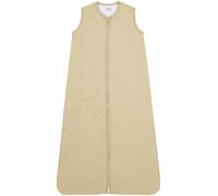 MEYCO Saco de Dormir para bebé Baby Woven Uni (100% algodón, Agradable a la Piel, Ajuste Seguro, Cremallera Larga, de Verano para bebé, tamaño: 70 cm), Arena