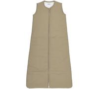 MEYCO Saco de Dormir para bebé Baby Woven Uni, Saco de Dormir (100% algodón, Agradable a la Piel, Ajuste Seguro, Cremallera Larga, Saco de Dormir de Verano para bebé, tamaño: 110 cm), Topo