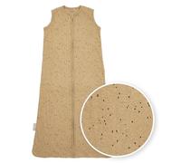 MEYCO Saco de Dormir Rib Mini Spot, Saco de Dormir para bebé (Saco de Dormir, Transpirable y regulador de Humedad, 110 cm, 0.3 TOG, Ajuste Seguro), Toffee Melange