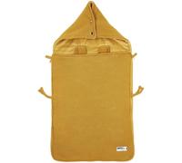 Meyco Saco para asiento de coche para bebé, forro de felpa aterciopelada, 40 x 82 cm, color dorado miel