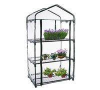 MEYENG Repuesto para Invernadero 3/4 Niveles, PVC, Cubierta Transparente Repuesto para Walk In Greenhouse Garden House Plants Flowers Green Plant(sin Soporte Hierro)