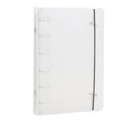 Meyjlgh de carpeta de hojas sueltas, protector transparente de anillas redondas, suministros de oficina recargables para álbumes, diarios, planificadores, páginas, tarjetas, fotos, calcomanías