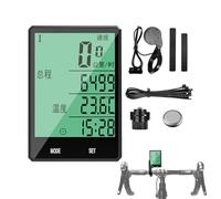 Meyjlgh Velocímetro de bicicleta, velocímetro digital de retroiluminación automática, pantalla LCD de 2.8 pulgadas, retroiluminación digital, para ciclistas nocturnos, ciclistas, principiantes