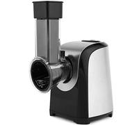 Meykey Rallador Eléctrico Multifunción 5 en 1,Rallador cocina, Cortador de Verdura Eléctrico 150W, Plateado