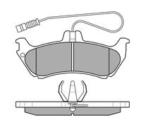 MEYLE Bremsbelagsatz, Scheibenbremse 0252319017/W