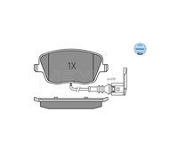 Pastillas de freno Eje delantero 025 235 8118/W MEYLE para SKODA SEAT VW