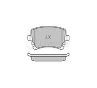 Meyle 0252332617/PD pastillas de freno, freno