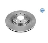 MEYLE 2x Disco de Freno Delantero Ø257.5 MM Ventilado para Fiat Grande 199_ 1.4