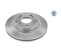 MEYLE 2x Disco de Freno Delantero Ø262 MM Ventilado para Honda Civic VII Ue