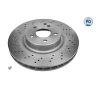 MEYLE 2x Disco de Freno Delantero Ø330 MM para Mercedes-Benz Clase E W211 S211