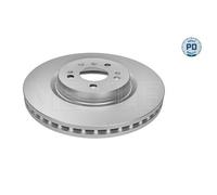 MEYLE 2x Disco de Freno Delantero Ø330 MM para Mercedes-Benz Clase M W164 ML 320