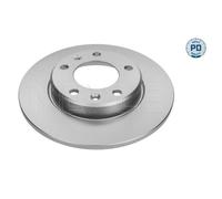 MEYLE 2X Disco De Freno Trasero Ø249 Mm Zincado Con Laminas Para Peugeot 308