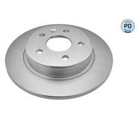MEYLE 2x Discos de Freno Traseros Completo Recubierto para Opel Astra K