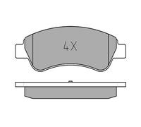 MEYLE Juego de 4 pastillas de freno para PEUGEOT: 207, 208, 307, Partner, Ranch, 301, 1007, 206, 2008, 207+ & CITROËN: Berlingo (Ref: 025 235 9919)