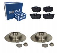MEYLE Discos de freno + Pastillas Traseras RENAULT CLIO IV MEGANE CC III...
