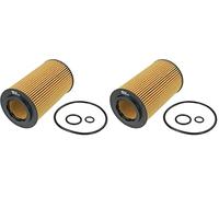 MEYLE Filtro de aceite motor Cartucho filtrante con junta 014 018 0012 (Paquete de 2)