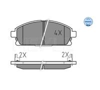 MEYLE Forros de Freno Delantero para Nissan X-Trail Pathfinder II Infiniti Q45 I