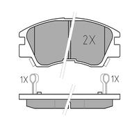 MEYLE Juego de pastillas de freno Delantero con avisador acústico de desgaste 025 213 7316/W Juego de pastillas de freno