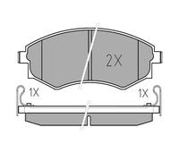 MEYLE Juego de 4 pastillas de freno para HYUNDAI: Sonata, Sonica, CoupÃ©, Elantra, Lantra, Matrix & KIA: Magentis, Joice (Ref: 025 217 2517/W)