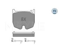 MEYLE Juego de pastillas de freno Delantero con contacto avisador de desgaste 025 235 4117/PD Juego de pastillas de freno