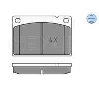 MEYLE Juego de 4 pastillas de freno para VOLVO: 242, 240, 244, 264, 245, 265, 260 (Ref: 025 201 5316)