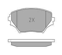 MEYLE Juego de pastillas de freno Delantero ex ontacto de avisador de desgaste 025 235 8517/PD Juego de pastillas de freno