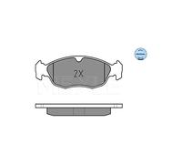 MEYLE Juego de pastillas de freno Delantero no preparado para indicador de desgaste 025 218 2717 Juego de pastillas de freno