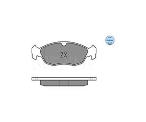 MEYLE Juego de pastillas de freno Delantero no preparado para indicador de desgaste 025 218 2717 Juego de pastillas de freno Compatible con PEUGEOT 106 II Hatchback 1A, 1C 205 II 20A/C 106 I 1A, 1C