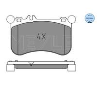 MEYLE Juego de pastillas de freno Delantero preparado para indicador de desgaste 025 252 1917 Juego de pastillas de freno
