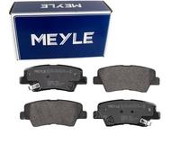 MEYLE Juego de pastillas de freno Trasero con avisador acústico de desgaste 025 249 3415/W Juego de pastillas de freno Compatible con HYUNDAI SONATA V NF, KIA SOUL AM, SSANGYONG Korando SUV CK