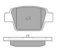 MEYLE Juego de pastillas de freno Trasero con contacto avisador de desgaste 025 237 1415 Juego de pastillas de freno