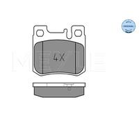 MEYLE Juego de pastillas de freno Trasero preparado para indicador de desgaste 025 213 0115 Juego de pastillas de freno