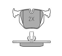 MEYLE Juego de pastillas de freno Trasero preparado para indicador de desgaste 025 214 8717/PD Juego de pastillas de freno